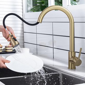 High Quality Factory Sale Antique Bronze Kitchen <strong>Faucet</strong> Pull Down <strong>Sprayer</strong> Widespread Mixer Taps - Product Image 3