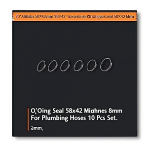 Juego de 10 juntas tóricas de 58x42 mm de espesor de 8 mm para mangueras de fontanería - Product Image 2
