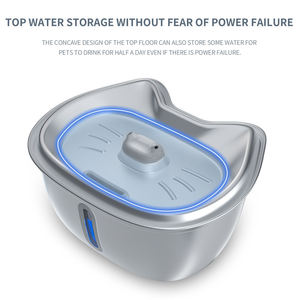 USB Sạc Thông Minh Tự Động Pet Trung Chuyển 3L Mèo Đài Phun Nước Với Bát Thép Kích Thước Lớn Cho Chó Và Mèo Uống - Product Image 4