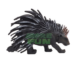 Mainan Model koleksi satwa liar PVC Premium detail <span class=keywords><strong>Quill</strong></span> seperti hidup Pose pertahanan gambar landak sangat realistis - Product Image 4