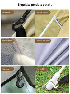 خيمة أكسفورد عالية الجودة ذات مساحة كبيرة للحديقة والتخييم والشاطئ والمشي لمسافات طويلة - Product Image 5