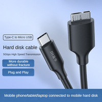 Cable USB 3.0 Tipo-C a Micro B, 5Gbps, Sincronización de Datos para Disco Duro/SSD Externo, Blindado con PVC PTE, 0.3M/0.5M/1M, Categoría Cables de Datos