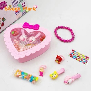 Étui à bijoux <span class=keywords><strong>en</strong></span> forme de cœur, jouet, halal, bonbons durs, bracelet, bague, épingle à cheveux - Product Image 4