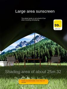 Waterproof Black Oxford <b>Canopy</b> Tent Outdoor Picnic Camping Equipment Rain-<b>Sun</b> Proof Awning Folding Butterfly Curtain >3000mm - Product Image 6
