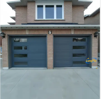 Prix LONG TAI Porte de garage en alliage d'aluminium Panneau Sendwich horizontal pliable de 16 pieds Panneau de porte de garage Portes roulantes de garage