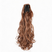 Emballage personnalisé direct usine, fibre protéinée, boucles françaises, alternative en fibre protéinée résistante à la chaleur, extension de cheveux sans lacet