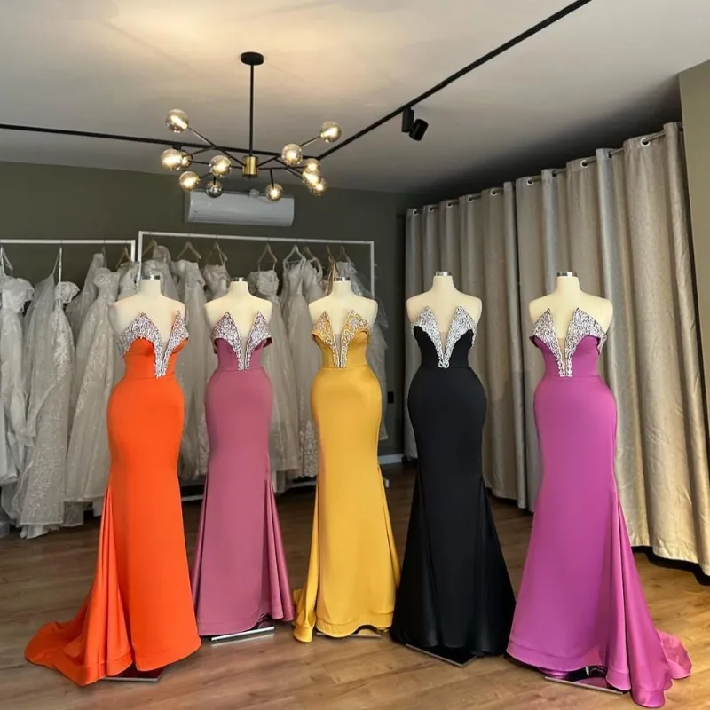 New Fashion Black Dress Off The Shoulder Langarm Maxi Prom Kleider 2023 Sommer formelle Abendkleider Frauen