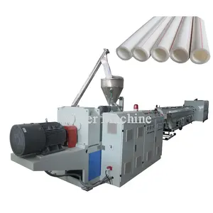 PVC Pipe Making Machine pvc double four screw extruder water heating pipe production line