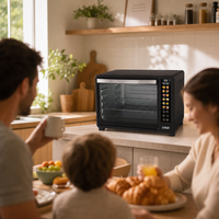 Four à pâtisserie électrique 48L, four à convection intelligent pour la maison avec panneau d'affichage numérique pour la pâtisserie professionnelle
