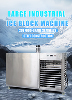 Machine à glaçons commerciale de 500 kg avec système de refroidissement par eau |   Machine à glaçons automatique en acier inoxydable