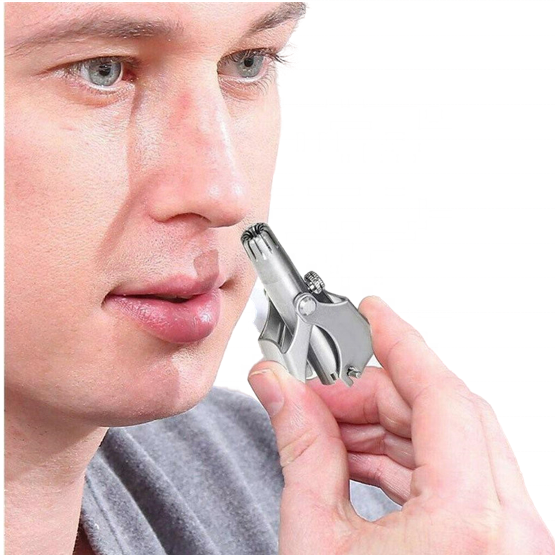 Ручная Бритва для носа из нержавеющей стали, используется для бритья волос в носу и ушах, используется для ухода за лицом, моющееся оборудование для мужчин