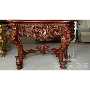 Tables consoles de qualité supérieure, meubles modernes pour salon, design irrégulier brun, tables consoles en bois classiques, meubles de table console - Product Image 5