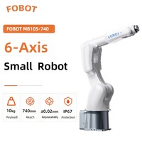 Nuevo Robot Industrial FOBOT de 6 Ejes, PLC, Carga Útil de 10 kg, Alta Precisión, Manipulación, Clasificación, Inspección, Etiquetado, Ensamblaje, Motor IP67, 220V