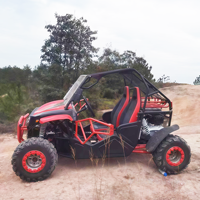 Dune Buggy à essence 230cc 4x4 haute vitesse, deux places, avec freins à disque hydrauliques, démarrage électrique, cage de sécurité et vitesse maximale de 60 km/h