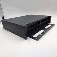 Cassette de distribution ODF coulissante 2U haute densité pour panneau de brassage fibre optique, compatible MPO MTP LC, pour montage en rack, LSZH