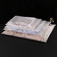 OEM kustom cetak lucu hewan tahan air Frosted segel Ziplock PE paket plastik tas dengan merek sendiri Logo
