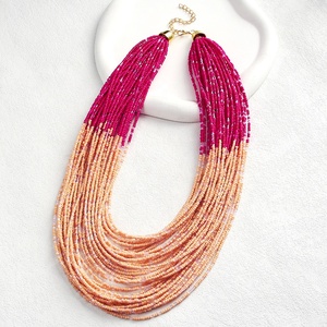 Collar de Cuentas Hecho a Mano con Cuentas de Colores de Estilo Bohemio Retro de Moda 2025 - Product Image 2