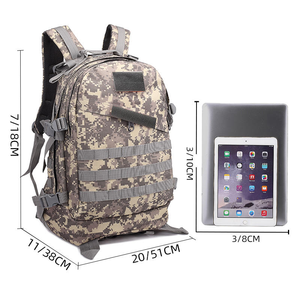 Sac à dos tactique multifonctionnel de grande capacité 600D camouflage pour la randonnée en plein air, style national, doublure en polyester - Product Image 4