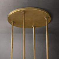 Lustre rond RHOEM en verre pour salon, lustre pour escalier, éclairage de luxe, décoration, luminaires design pour la maison
