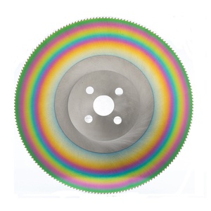 Lame de scie HSS de qualité industrielle, soudée haute fréquence, pressée à chaud, revêtement TIN, personnalisée, 275 mm, couteau de combat de type « coq », couleur arc-en-ciel, OEM - Product Image 3