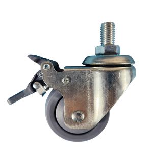 Roulettes TPR <span class=keywords><strong>3</strong></span>, 4, 5 pouces, capacité de charge 100 kg, roulement à billes, verrouillables, <span class=keywords><strong>pour</strong></span> <span class=keywords><strong>chariot</strong></span> à main, <span class=keywords><strong>roues</strong></span> silencieuses - Product Image 1