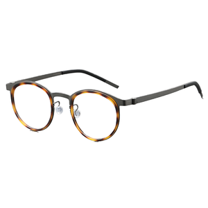 Pure Flat <strong>Titanium</strong> Men's Reading Glasses Ultra-Light Anti-Blue Fashionable Solid Spectacle Men's Myopia <strong>Eyeglasses</strong> - Product Image 1