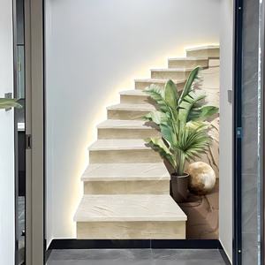 Mural de Porcelana de Cristal con Diseño de Diamantes y Lámpara para Vestíbulo, Sala de Estar o Porche, Decoración del Hogar - Product Image 1