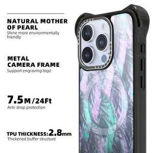 7,5 M Anti-Shock Mother Of Pearl para <span class=keywords><strong>iPhone</strong></span> <span class=keywords><strong>14Pro</strong></span> Case Personalizar TPU Magnetic Phone Case para <span class=keywords><strong>iPhone</strong></span> 16 15 14 13 Pro Max Case - Product Image 2