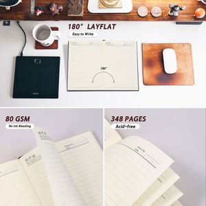 Custom Leather Printed Hardcover <b>Diary</b> A5 Promotional Business Gifts for Students Thread Sewing 80gsm Inner Paper 80 Sheets - Product Image 3