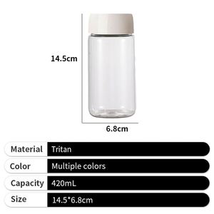 New Clear <b>Water</b> Bottle Plastic Portable Wholesale Sales Rectangular Transparent Bottle Cup for Summer - Product Image 3