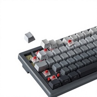 Clavier mécanique PBT USB avec gravure latérale dégradée, rétroéclairage, interrupteurs Tea Hot-Swappable, personnalisable, filaire, pour le gaming