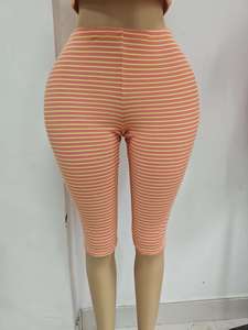 Completo Due Pezzi a Righe da <span class=keywords><strong>Donna</strong></span>, Top Halter e Pantaloni Capri, Abbigliamento Estivo per Vacanze, Best Seller, Logo Personalizzato, Tendenza Moda - Product Image 3