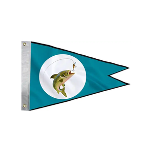 Venta al por mayor por encargo decorativo al aire libre de doble cara 12x18 de punto de poliéster de nailon Oxford <span class=keywords><strong>Burgee</strong></span> banderín barco Guidon bandera - Product Image 5