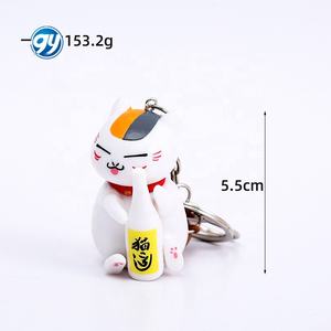 Grande 6 piezas <span class=keywords><strong>Nyanko</strong></span> Sensei figura Anime gato Twist huevo Mini paisaje decoración llavero - Product Image 4