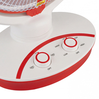Chauffage portable 1100W avec niveaux de chaleur réglables, grandes ouvertures de ventilation, chauffage rapide, multiprotection pour la maison, le bureau et le chauffage des pièces R.1423