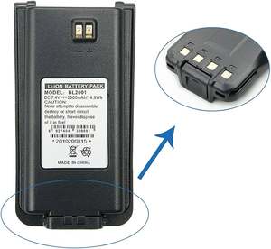 แบตเตอรี่ Bl2505 Bl1806 Hytera 2000mAh สำหรับ Bl2001แบตเตอรี่เสริมสำหรับ Tc-610p Tc-610วิทยุ Hytera HYT Tc-618 - Product Image 4