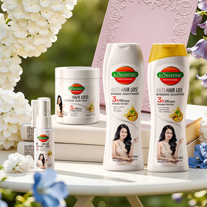 KORMESIC – Kit de Soins Capillaires au Ginseng Certifié Bpom – Anti-Chute – Shampoing, Après-Shampoing, Masque Capillaire, Tonique Nourrissant pour Femmes – Logo Personnalisé - Product Image 1