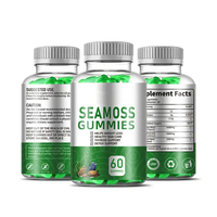 Gummies de Mousse de Mer Irlandaise avec Fucus et Racine de Bardane pour le Soutien Immunitaire – Gummies de Métabolisme à base de Mousse de Mer Sauvage