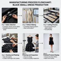 Robe Mini en Soie avec Nœud pour Femme, Nouveau Style Boutique, Tissu Uni Noir, Tenue de Soirée, Fournisseur Direct d'Usine OEM, Faible MOQ 2 PIÈCES