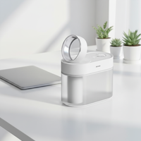 Diffuseur d'huiles essentielles électrique 2026, humidificateur ultrasonique 4,5 L à brume froide, buse rotative à 360°, pour maison et hôtel (support français)