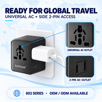 Chargeur de Voyage Universel 35W Adaptateur GaN avec PD USB-C et Prise CA OEM ODM Faible MOQ Fournisseur d'Usine