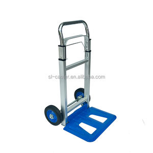 Hot Sale 90kgs Hand <span class=keywords><strong>Trolley</strong></span> Met Twee Wielen Kan Opvouwbare Hoge Kwaliteit Aluminium Frame Platform Opvouwbare Handtruck Bagage Verplaatsen - Product Image 4