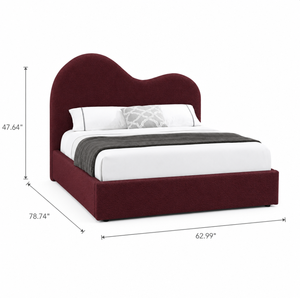 <span class=keywords><strong>Letto</strong></span> Imbottito Moderno Minimalista Basso <span class=keywords><strong>con</strong></span> Contenitore, in Tessuto Teddy Bianco Stile Ondulato, <span class=keywords><strong>con</strong></span> Sistema Idraulico, Matrimoniale - Product Image 6