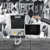Boîte cadeau magnétique de luxe en satin pour perruques, avec logo personnalisé, en matériaux recyclés, pour usage alimentaire, emballage pliable en gros