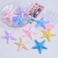 Nuevos Dijes de Resina con Forma de Estrella de Mar, Grandes y Limpios, de Aproximadamente 56*53mm, Ideales para Manualidades, Zapatos, Sombreros, Pulseras, Regalos, Horquillas, Bolsos y Cajas