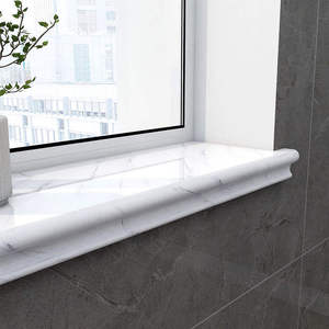 Phổ Biến Thạch Anh Yên Ngựa Đá Nhân Tạo Thạch Anh Ngưỡng Trang Trí Nội Thất Cửa Sổ Sill Cửa Ngưỡng Giá Đôi Vát Cạnh Trims - Product Image 5