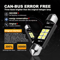 Ampoule LED C10W C5W Canbus Festoon 31mm 36mm 39mm 41mm 3528 16LED pour voiture, éclairage intérieur, lampe de lecture, lampe de plaque d'immatriculation, blanc, DC 12V