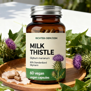 Thảo Dược sức khỏe viên nang bổ sung nhãn hiệu riêng cây kế sữa viên nang cho sức khỏe chất chống oxy hóa cho người lớn - Product Image 5