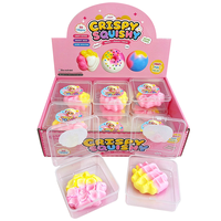 Jouets à presser en argile souple en forme de beignets croustillants DIY, sans rebond, bruyants