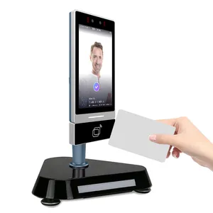 Fisja Sistema facial Identificación de terminal biométrica Auto con torniquetes Ai Smart Play Anuncios Videos Reconocimiento facial
